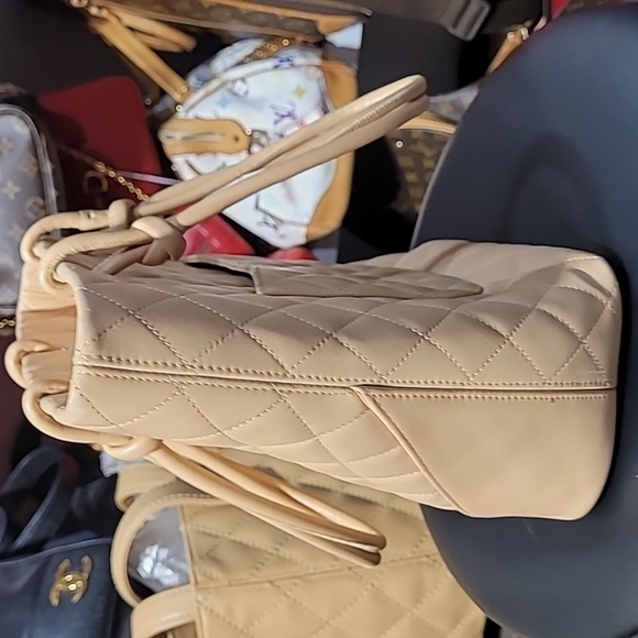 Chanel Cambon Line Tote Bag Calf Beige - Picture 3 of 14